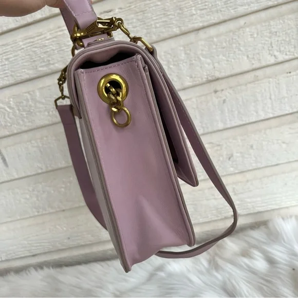 J. Crew Lavender Flap Turnlock Shoulder Bag Satchel - Picture 5 of 11